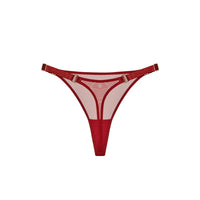 Burnt Red Signature Mesh Thong
