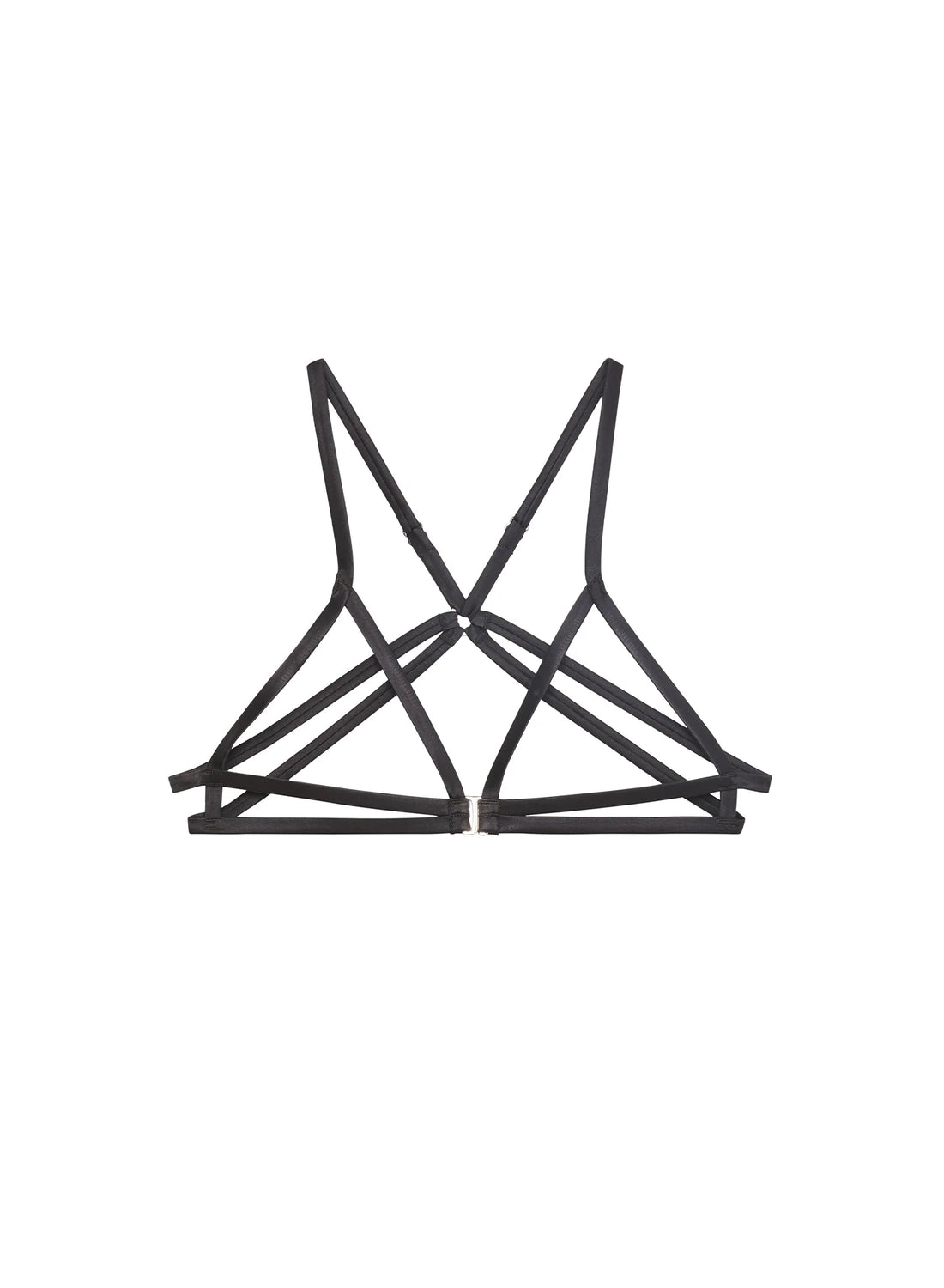 Black Caged Triangle Bra