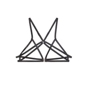 Black Caged Triangle Bra