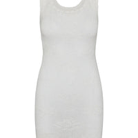 White Rose Cameron Crochet Mini Dress