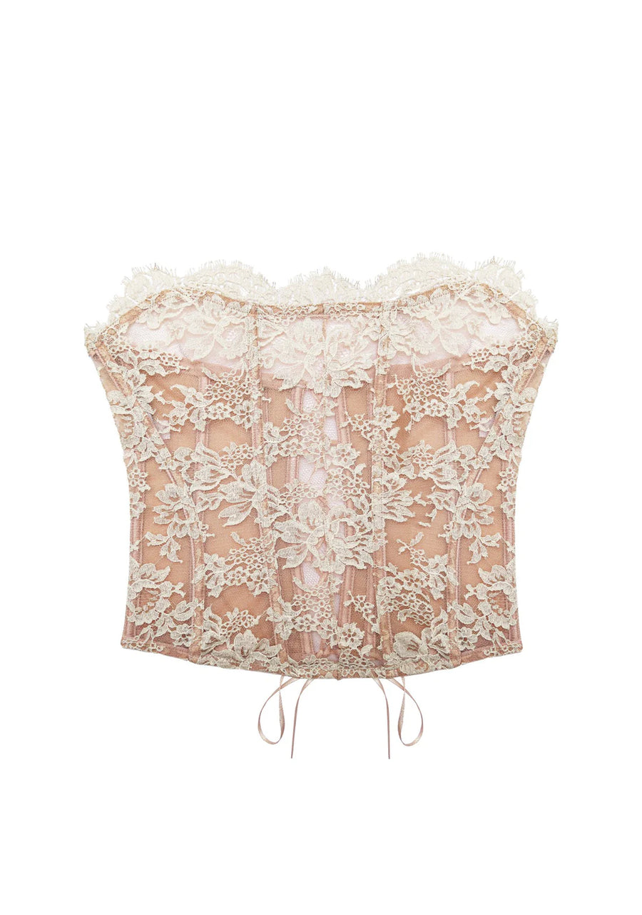 Champagne Je'Mapelle Sophie Strapless Bustier