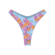 Color Me Reece Floral Satin Full Moon Bikini Bottom