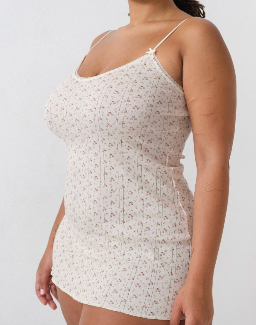 English Rose Pointelle Cami Slip Dress