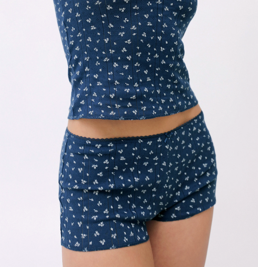 Midnight Fields Pointelle Teeny Tiny Short