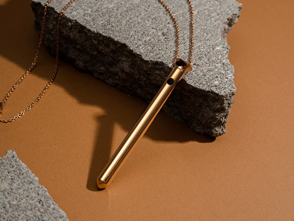 Gold 24k Vesper 2 Vibrator Necklace