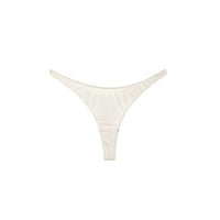 Cream Pearl Le Stretch Cotton Micro Thong