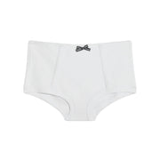 Cream Ribbed Boy Short