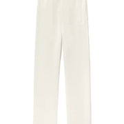 Cream French Terry Straight Leg Sweatpant