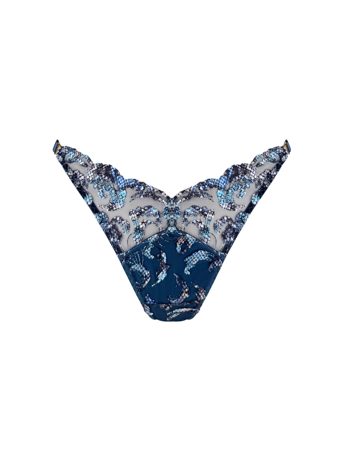 Denim Siren Strap Thong