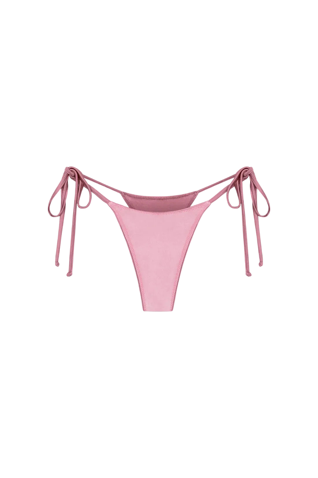 Sunset Pink Divine Satin Bikini Bottom