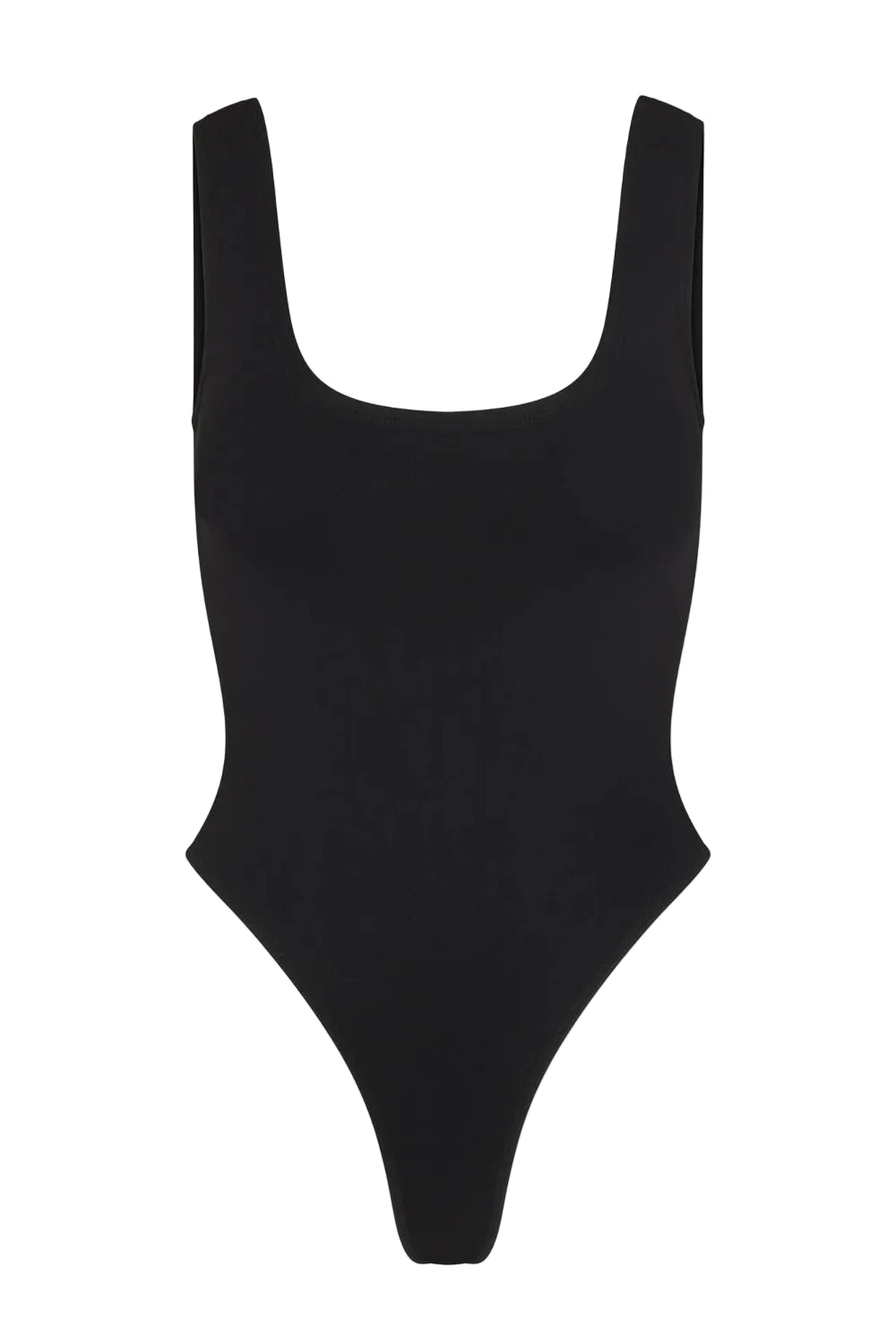 Black Seamless Tank Bodysuit