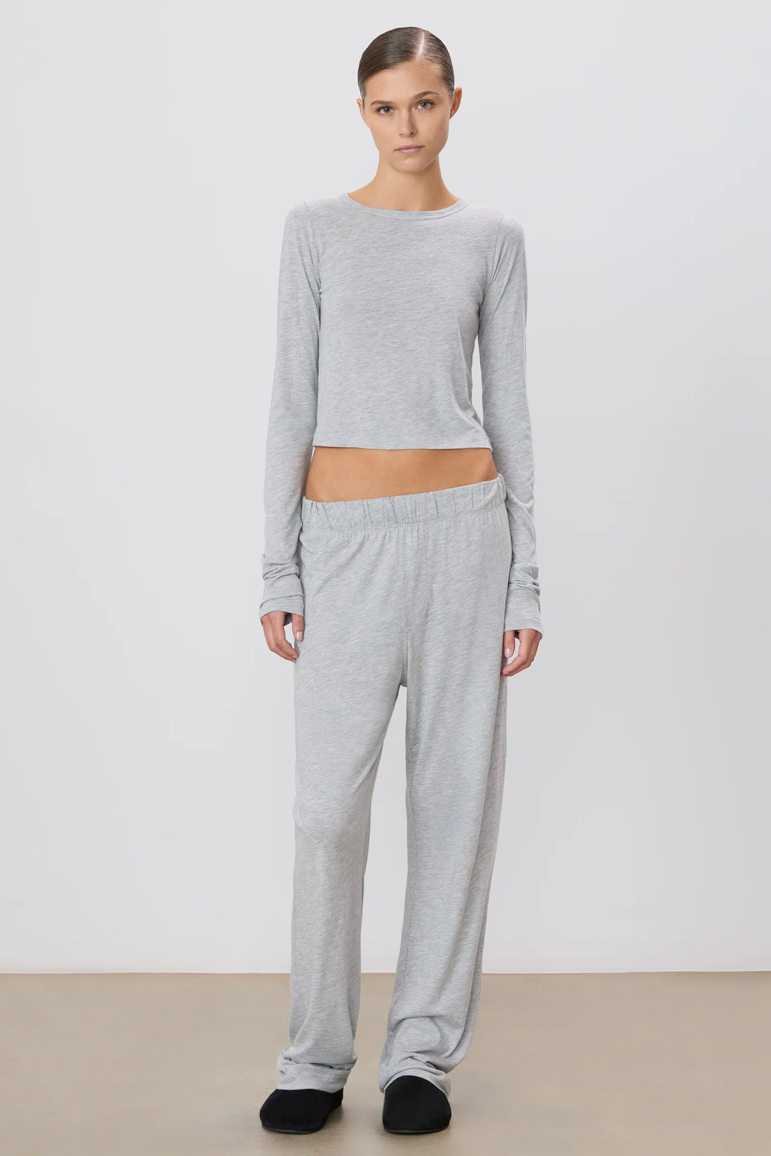 Heather Gray Cotton Modal Lounge Pant