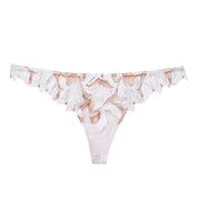 Ivory Lily Embroidered Hipster Thong