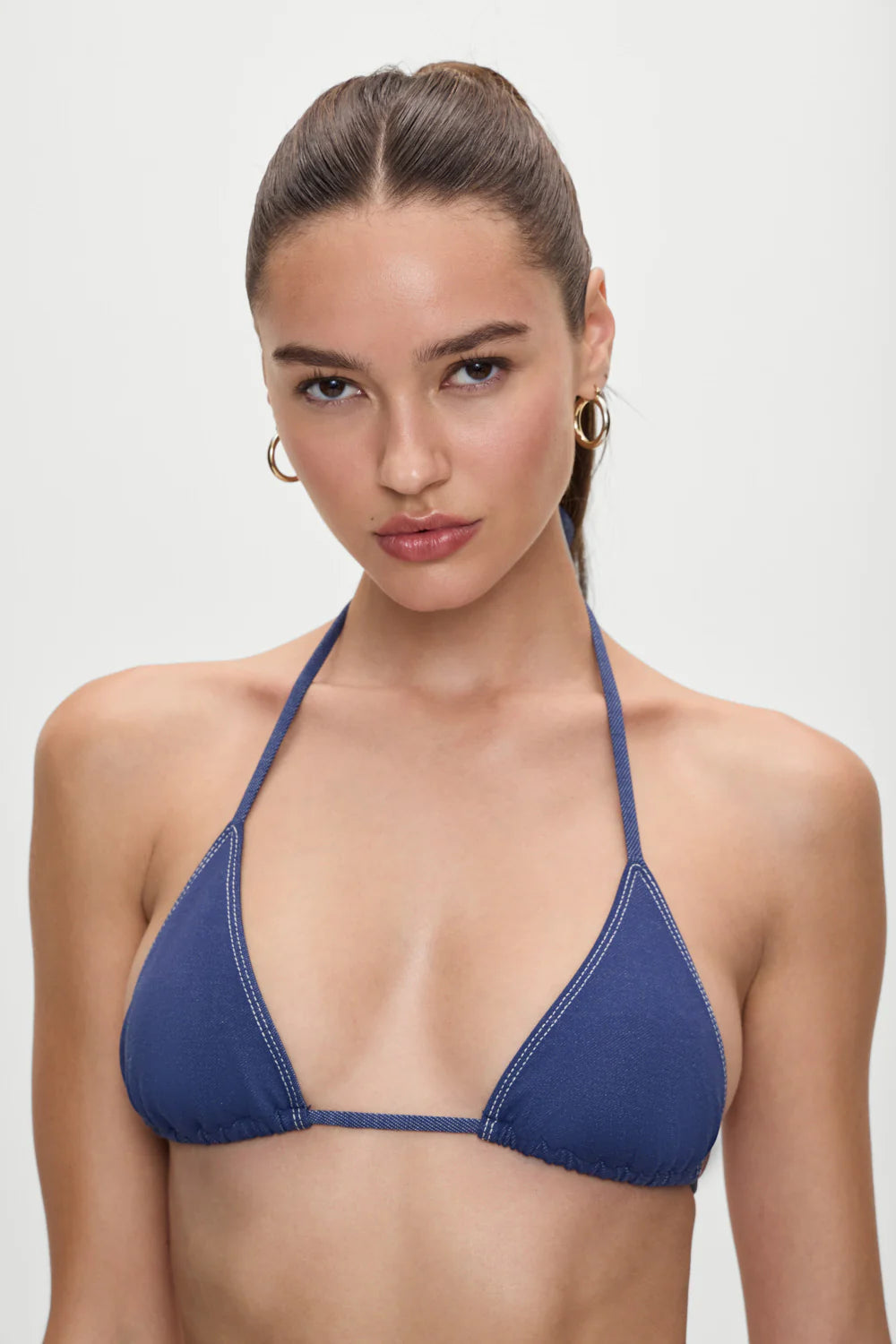 Summer Denim Nick Bikini Top