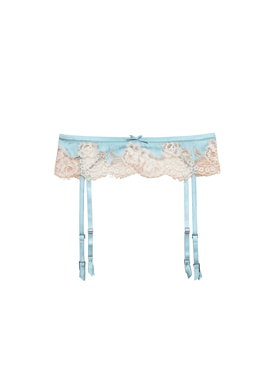 Frosted Mint Juliet Lace Garter Belt