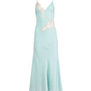 Frosted Mint Juliet Lace Long Dress