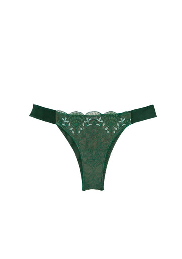 Green Venetian Glass Thong