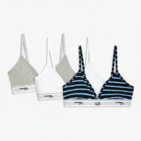 HommeGirls x FOTL Stripe Triangle Bralette (3-Pack)