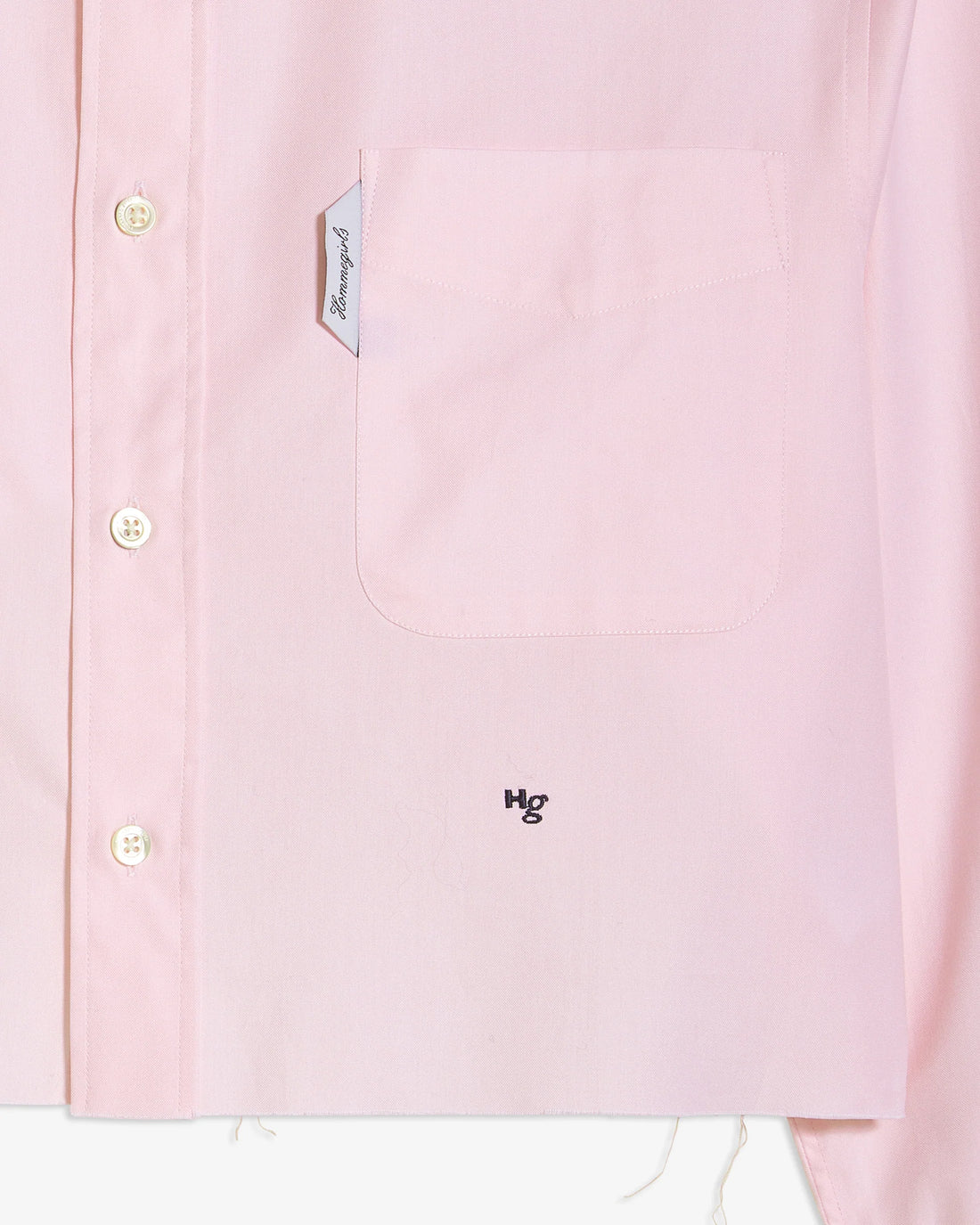 Pink Oxford Cropped Shirt