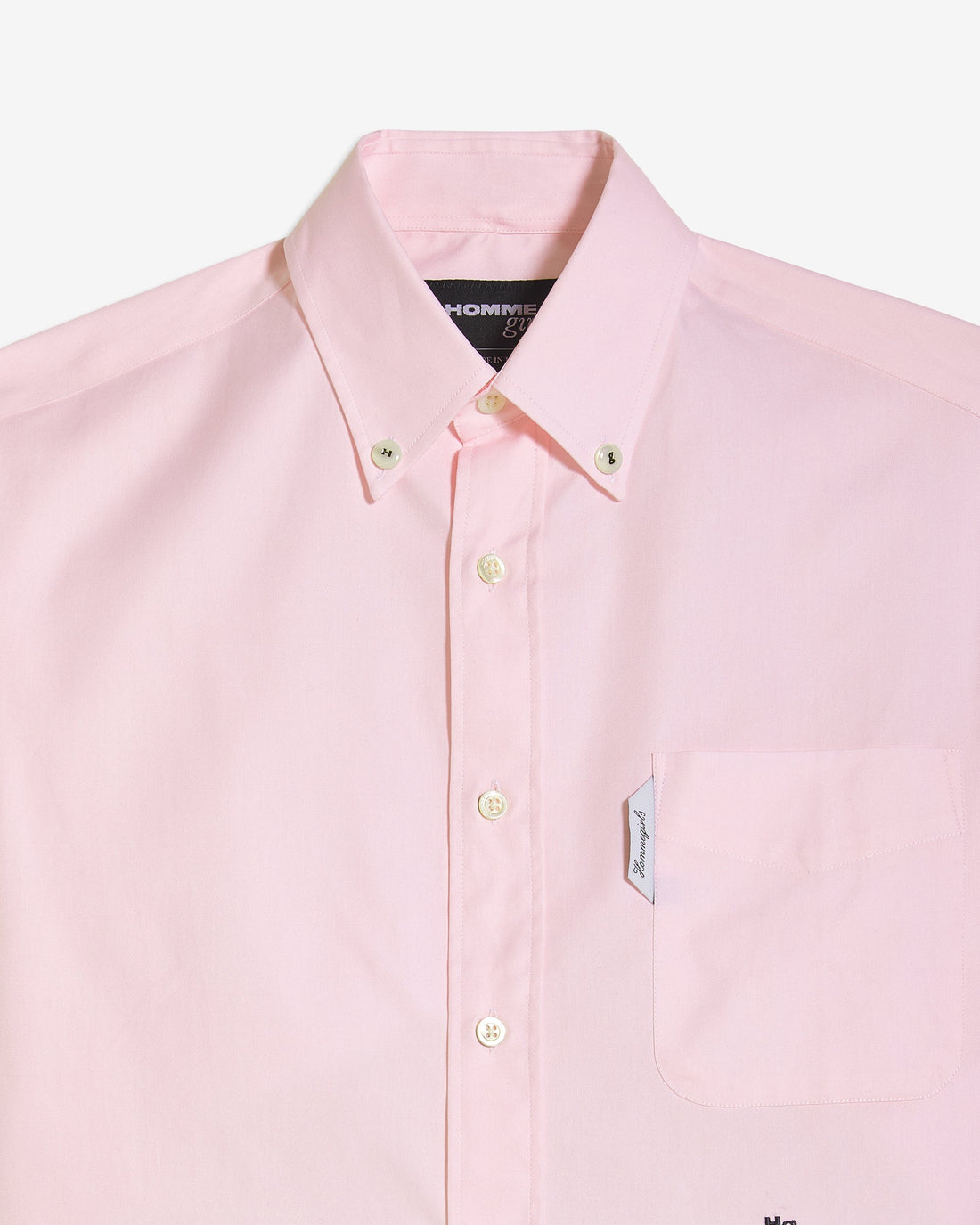 Pink Oxford Cropped Shirt