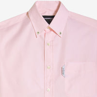 Pink Oxford Cropped Shirt