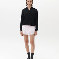 Pink Oxford Mini Skirt