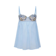 Petal Blue Hydrangea Cupped Babydoll
