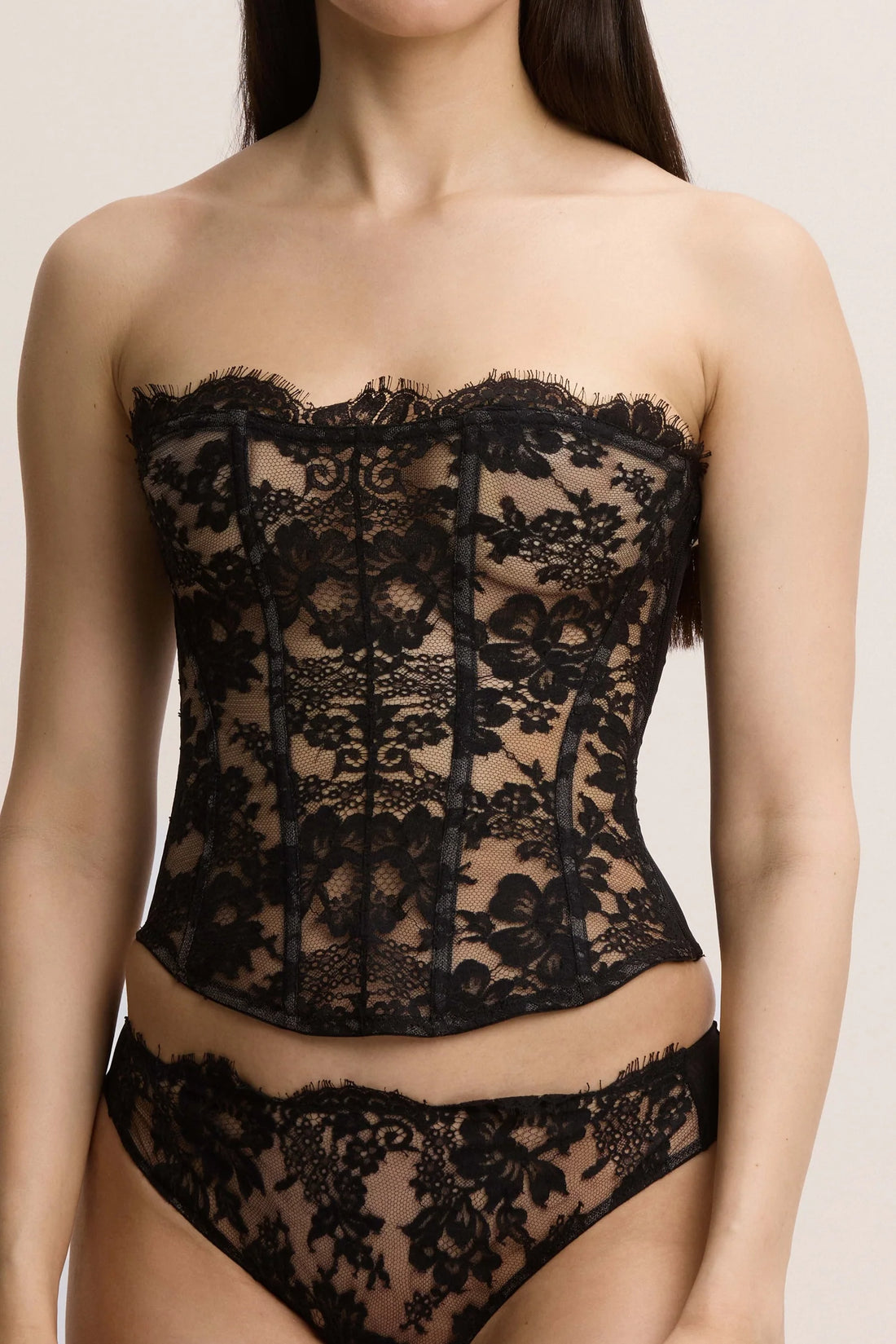 Black Tokyo Evenings Strapless Bustier