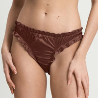 Chocolate Lombard Street Ruffle Brief