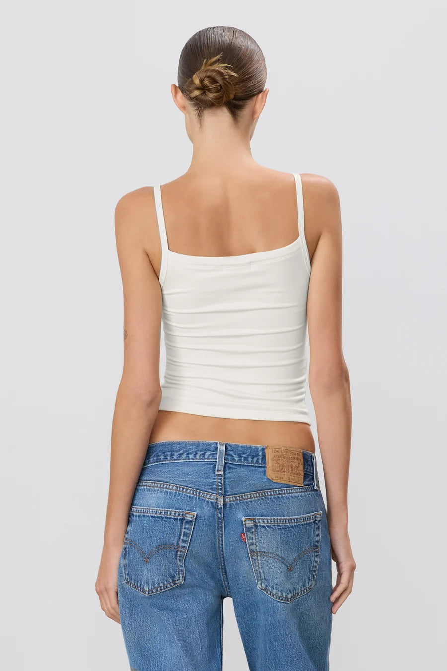 Ivory Soft Jersey 90's Tank