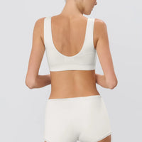 Ivory Soft Jersey High Waisted Boy Short