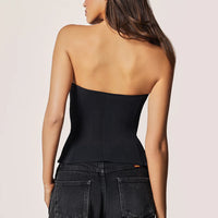 Black Cadolle Square Neck Corset