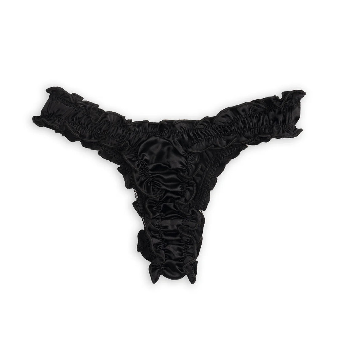 La Clémence: Black Silk Tanga