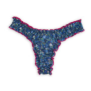 La Georgia: Blue Flowers Cotton Tanga