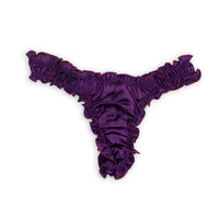 La Mathilda: Purple Silk Tanga