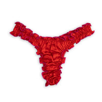 La Valentine: Red Silk Tanga