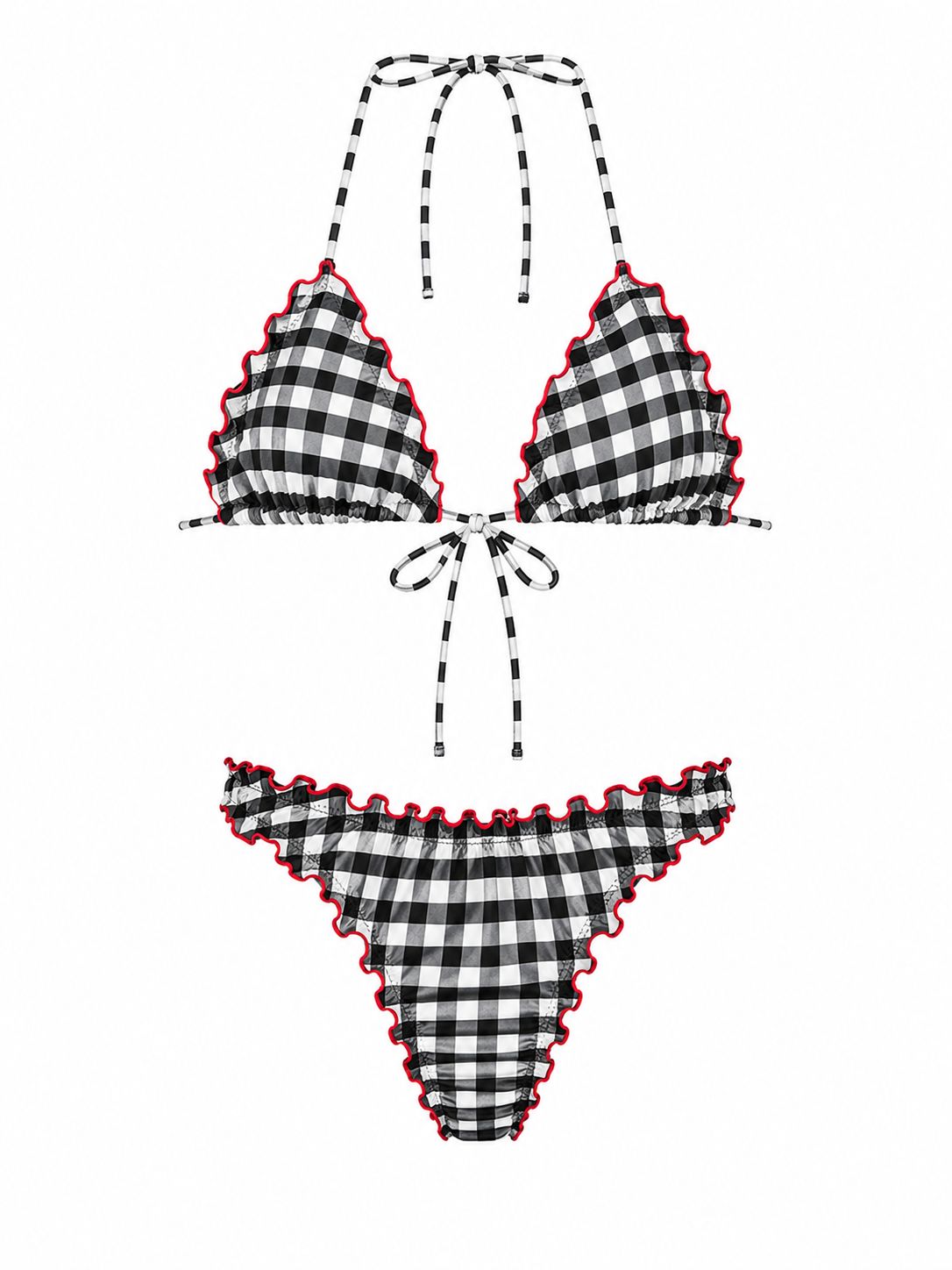 Le French Gingham Bikini Set