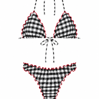 Le French Gingham Bikini Set