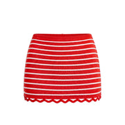 Lipstick Red Celeste Skirt