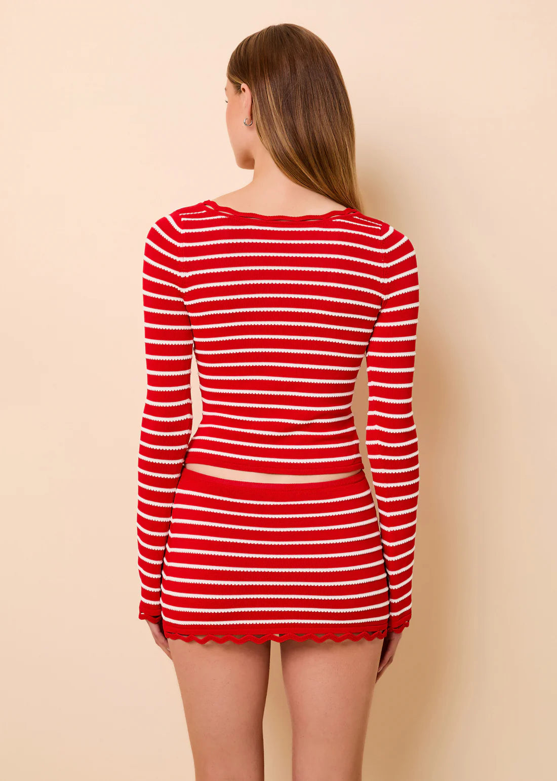 Lipstick Red Celeste Skirt