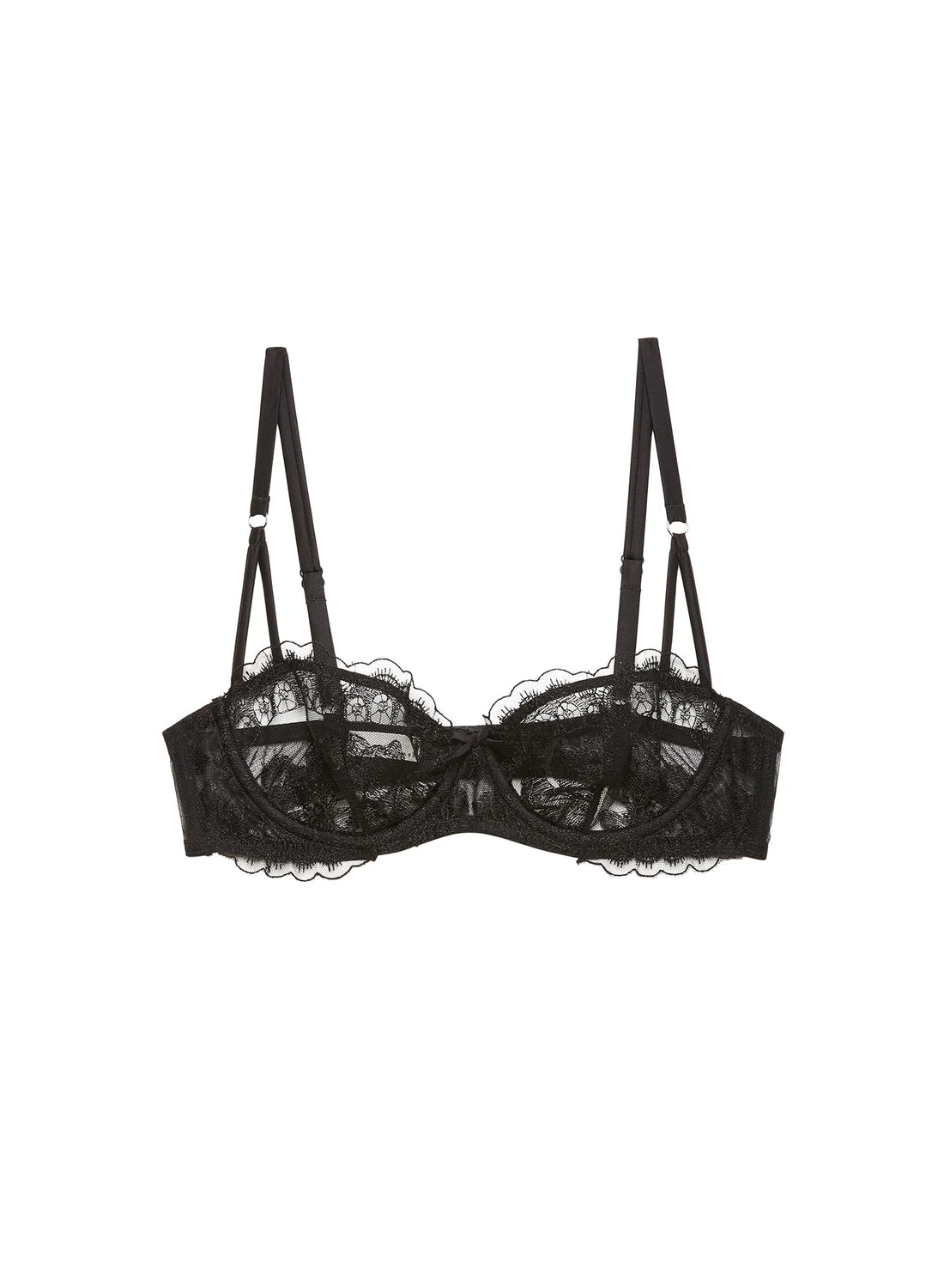 Black Mila Balconette Bra