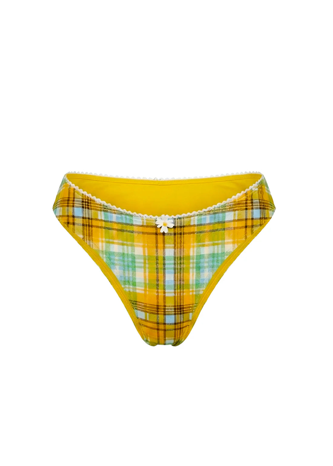 Multi Plaid Daphne Bikini Bottom