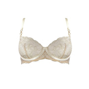 Cream Pearl Balconette Wire Bra