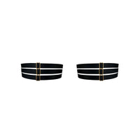 Black Pearl Garter Set