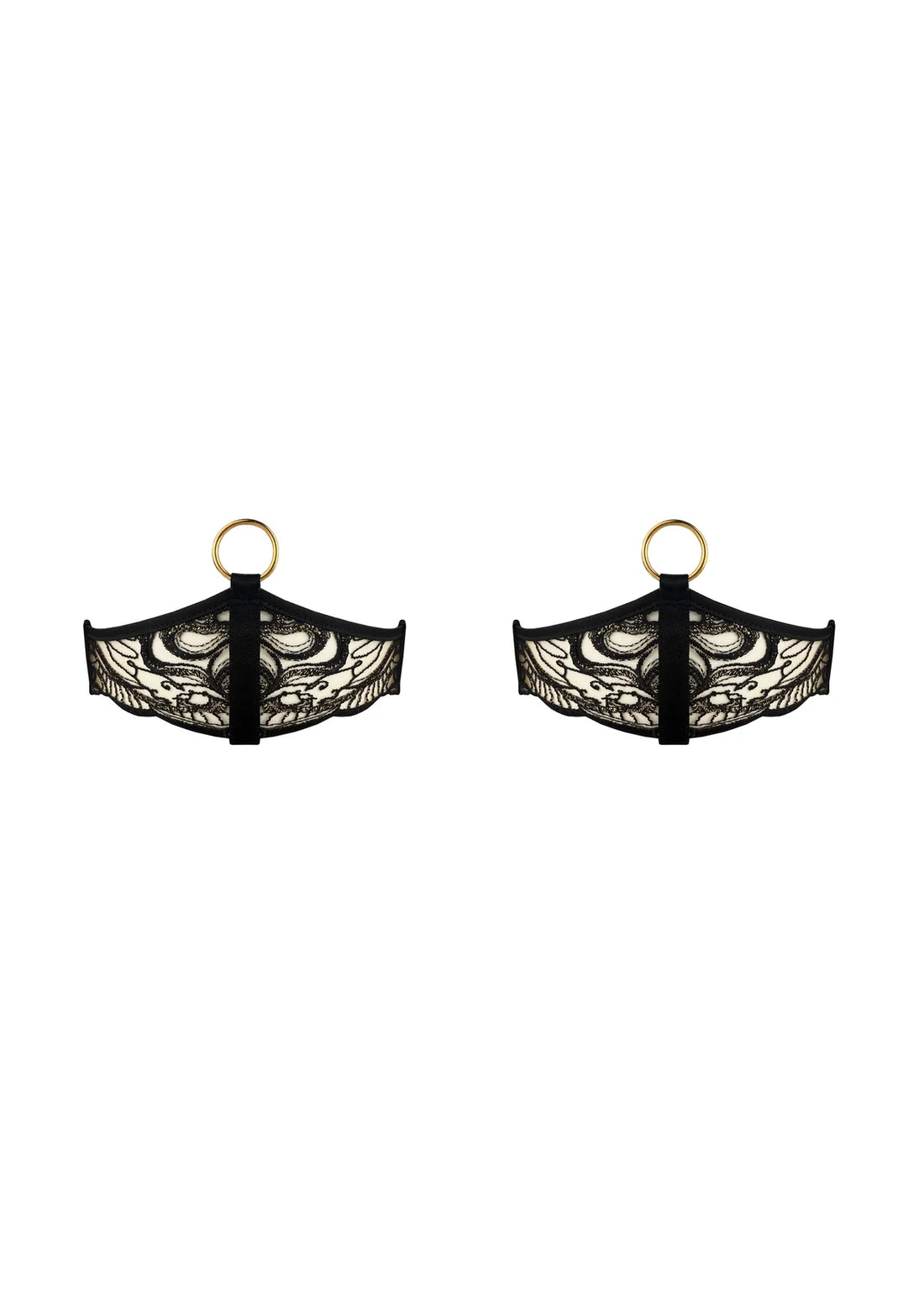Black Pearl Garter Set