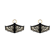 Black Pearl Garter Set
