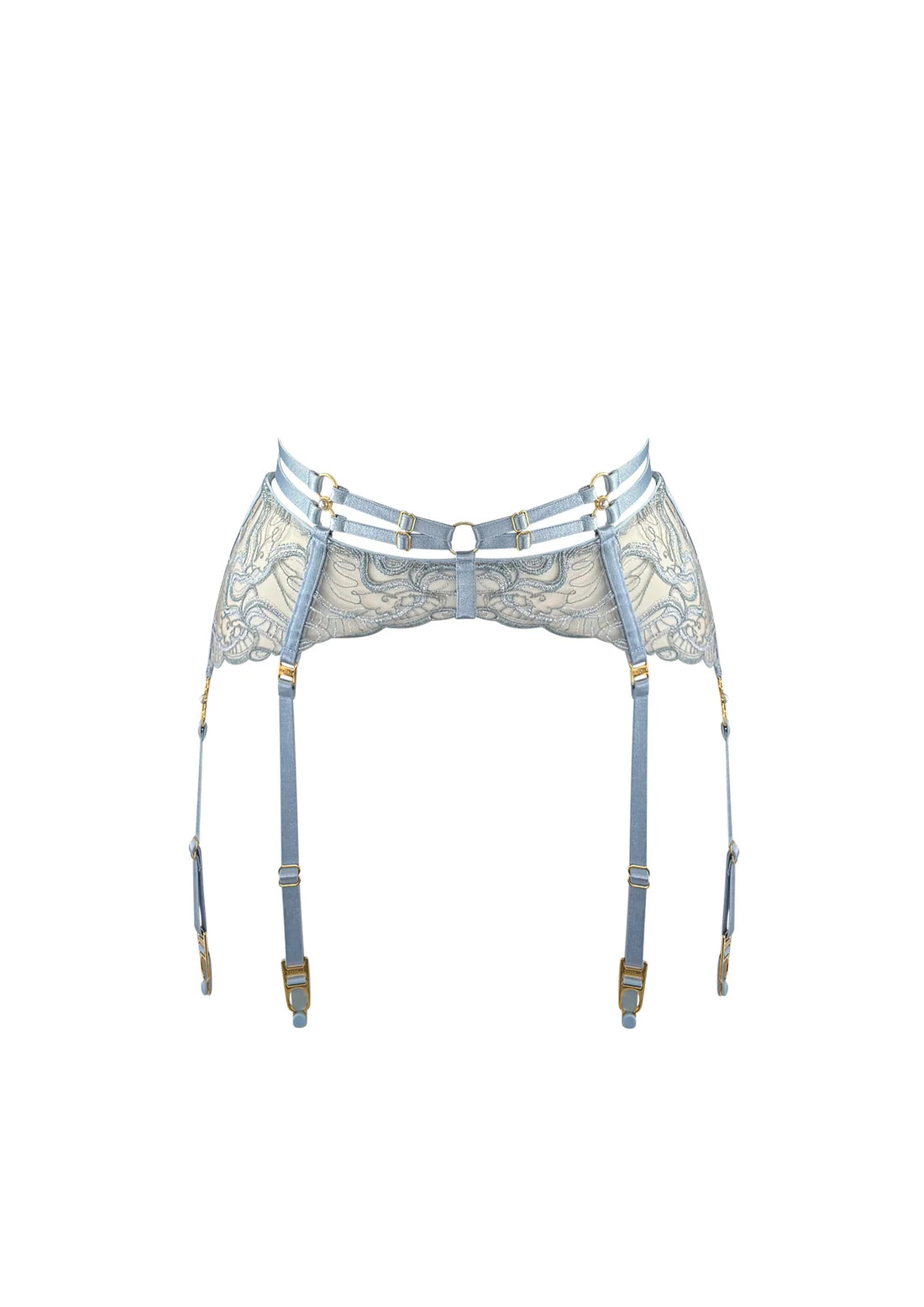 Dusty Blue Pearl Suspender