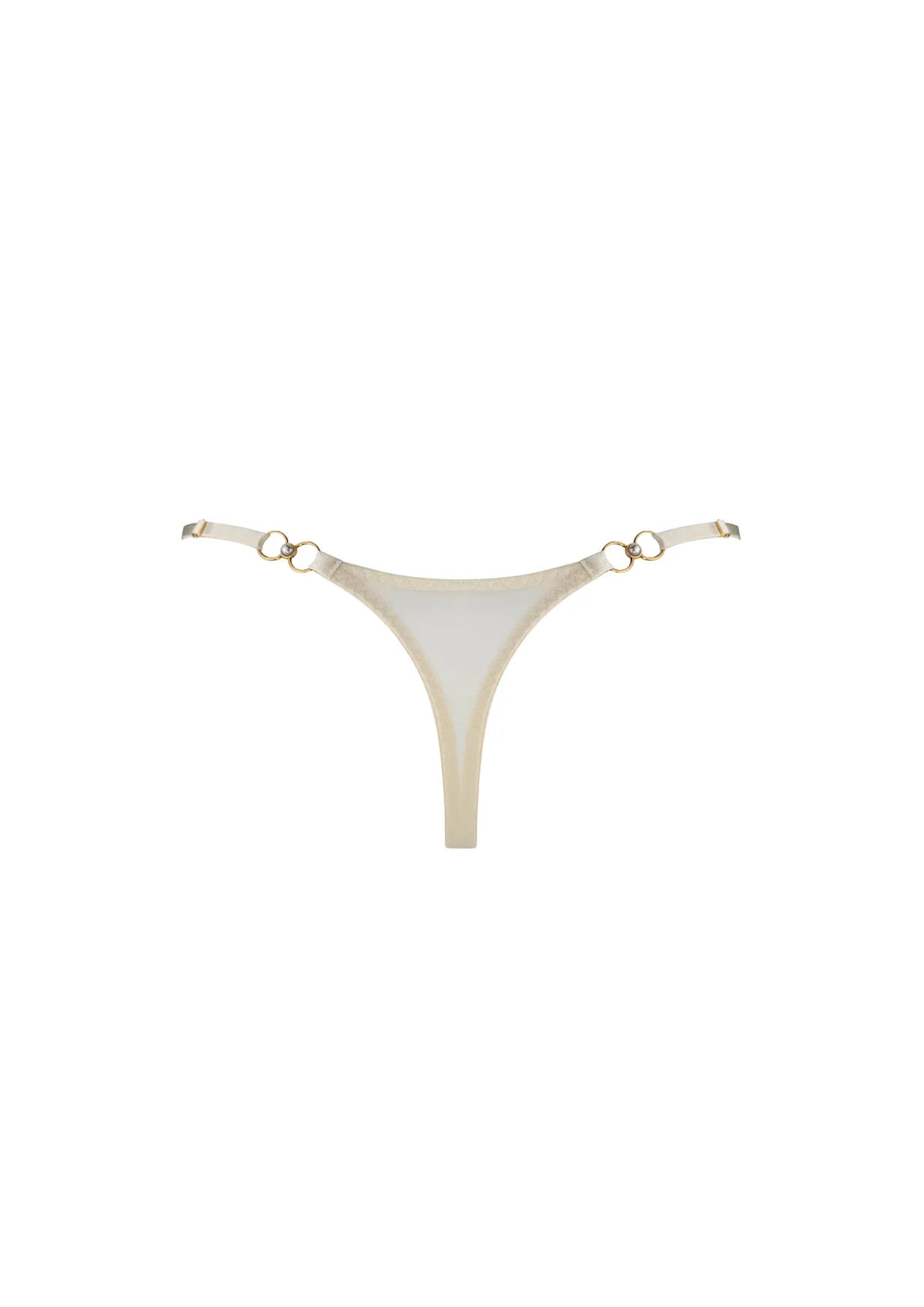Cream Pearl Thong