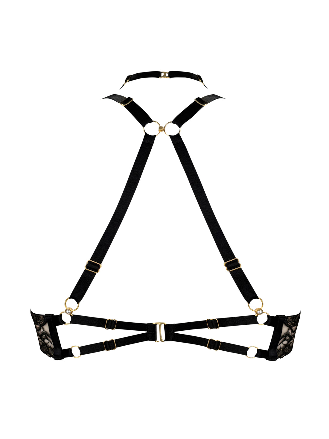 Black Pearl Ouvert Wire Bra