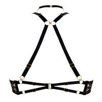 Black Pearl Ouvert Wire Bra